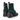 Botine damă EPICA S605 GREEN din piele naturală premium, toc 7,5 cm