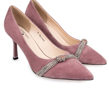 Pantofi stiletto Fiore Fino 205 roz prăfuit