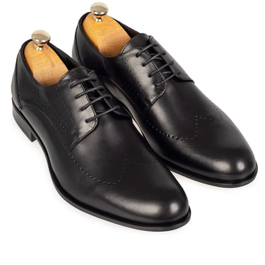 Pantofi eleganți bărbați, piele naturală 011 Black