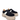 Sneakers damă casual F.G. 6128 din piele naturală BLACK, talpă 6,5 cm