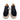 Sneakers damă casual F.G. 6128 din piele naturală BLACK, talpă 6,5 cm