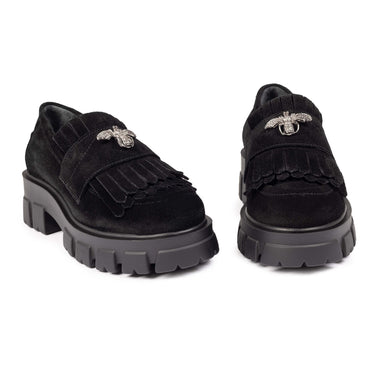 Pantofi damă din piele Betina One 405 Black Velur