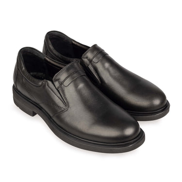 Pantofi bărbați cu elastic, piele naturală Corvin 2308 Black