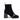 Botine damă EPICA S605 BLACK din piele naturală premium, toc 7,5 cm
