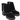 Ghete damă PASS COLL M4900015 NG VEL din piele naturală întoarsă – negre, toc 6 cm