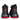 Ghete bărbați GRYXX S90005 NG/RED din piele naturală, talpă 5 cm – Negru/Roșu