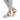 Sneakers damă casual F.G. 695 din piele naturală, alb-bej, talpă 5 cm