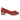 Pantofi damă cu toc mic din piele perforată AKD 505 Red