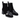 Botine damă EPICA S605 BLACK din piele naturală premium, toc 7,5 cm