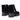 Ghete damă PASS COLL M4900015 NG VEL din piele naturală întoarsă – negre, toc 6 cm