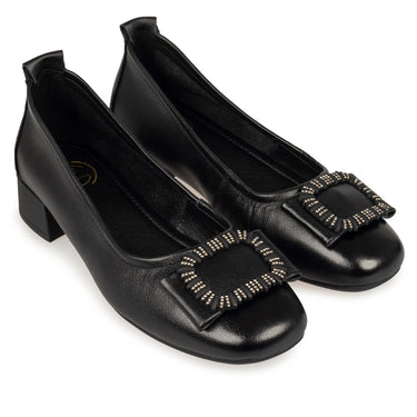 Pantofi damă confort, piele naturală FMZ 9152 Black