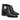 Botine damă EPICA DL90015 BLACK din piele naturală, toc gros 7 cm, vârf ascuțit, negru