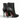 Botine damă negre din piele naturală box P105, cu toc de 9,5 cm