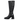 Cizme damă EPICA DL90016 BLACK din piele naturală, toc gros 7 cm, elegante