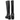Cizme damă EPICA DL90016 BLACK din piele naturală, toc gros 7 cm, elegante
