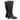 Cizme damă EPICA DL90016 BLACK din piele naturală, toc gros 7 cm, elegante