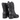 Ghete Damă Betina 5E76619 NG BOX Negre din Piele Naturală, Îmblănite, Toc 5 cm - Cardori