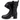 Ghete Damă Betina 5E76619 NG BOX Negre din Piele Naturală, Îmblănite, Toc 5 cm - Cardori
