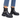 Botine damă negre DV90002 din piele naturală, cu talpă groasă și toc de 6 cm