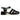 Sandale damă cu toc mic 21161 Negru lac