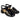 Sandale damă cu toc mic 21161 Negru lac