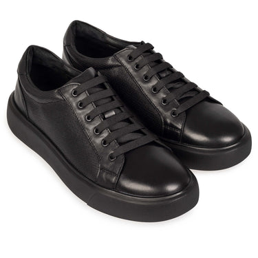 Pantofi sport bărbați, piele naturală 1312 PCT Black