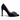 Pantofi Stiletto Negri Epica Piele Velur A 1517, Toc 10 cm