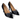Pantofi Stiletto Negri Epica Piele Velur A 1517, Toc 10 cm