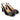 Pantofi Damă Epica Negri A1317 din Piele Întoarsă, Toc 7.5 cm - Cardori