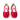 Sneakers Damă din Piele Naturală Betina Scarpe 7032 RED - Cardori