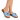Papuci/Saboti dama piele naturala X440016F Blue - Cardori