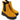 Ghete damă cu elastic, din piele naturală Bonita 3020 Yellow - Cardori