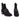 Botine damă elegante Jose S M12-02 Black Velur - Cardori
