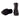 Ghete damă din piele naturală 2327 Black - Cardori