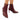 Botine dama elegante, piele naturala Grena - Cardori
