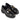Pantofi damă cu albinuță CLARISA Black Lac - Cardori