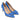 Pantofi damă stiletto, piele naturală, toc mediu 05 albastru - Cardori