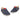 Pantofi perforați bărbați Onuro Elastic Blu - Cardori