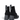 Botine damă EPICA S605 BLACK din piele naturală premium, toc 7,5 cm