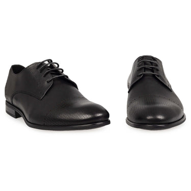 Pantofi eleganți bărbați din piele naturală 3069 BLACK