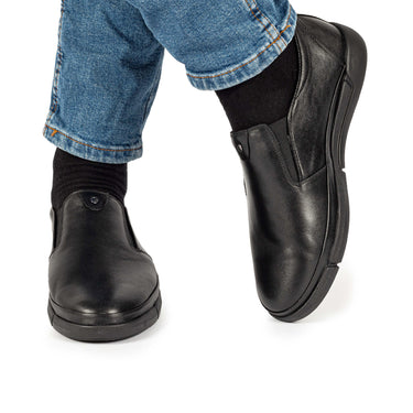 Pantofi casual bărbați Edi One Black - CARDORI